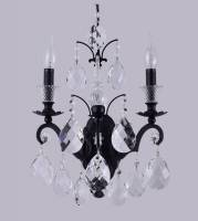 Бра Crystal Lux MAGNIFICO AP2 BLACK/TRANSPARENT