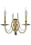 Бра Crystal Lux VICTORIA AP2 GOLD/AMBER