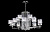 Люстра Crystal Lux NICOLAS SP-PL10+5 NICKEL/WHITE
