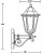 Настенный фонарь уличный PETERSBURG M 79801M/02 Bl