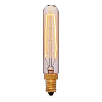 Лампа накаливания E14 25W трубчатая золотая 052-061