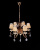 Хрустальная подвесная люстра Lumina Deco Finezzia LDP 9267-6 GD