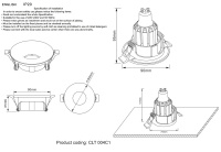 Светильник встраиваемый Crystal Lux CLT 004C1 GO