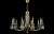 Люстра Crystal Lux VICTORIA SP10 GOLD/AMBER