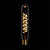 Лампа светодиодная диммируемая филаментная E27 4W 2200K трубчатая золотая 057-110