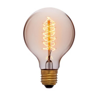 Лампа накаливания E27 60W шар золотой 053-525