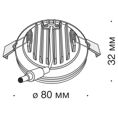 Встраиваемый светильник Maytoni DL2001-L7W4K
