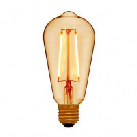 Лампа светодиодная E27 4W колба золотая 056-816