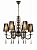 Хрустальная подвесная люстра Lumina Deco Fabione LDP 1200-6 BK