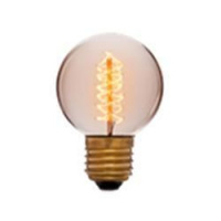 Лампа накаливания E27 25W шар золотой 053-648