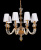 Хрустальная подвесная люстра Lumina Deco STEFANEA LDP 5012-8 WT