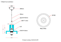 Светильник подвесной Crystal Lux GOCCIA SP1
