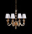Хрустальная подвесная люстра Lumina Deco STEFANEA LDP 5012-8 WT