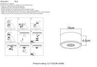 Светильник потолочный Crystal Lux CLT 525C95 GO 4000K