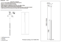 Светильник подвесной Crystal Lux CLT 035C700 BL