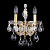 Бра Crystal Lux ISABEL AP2 GOLD/TRANSPARENT