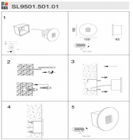 Настенный светильник уличный Visano SL9501.501.01