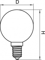 Лампочка светодиодная филаментная LED 933824