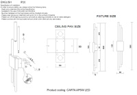 Бра Crystal Lux CARTA AP6W LED WHITE/CHROME