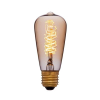 Лампа накаливания E27 40W колба золотая 051-903