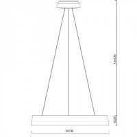 Подвесной светильник Corona A6250SP-1WH