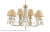 Люстра Crystal Lux VICTORIA SP10 GOLD/AMBER